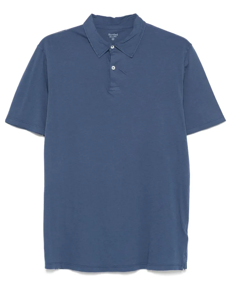 Hartford Cotton Polo -Hemd Blue