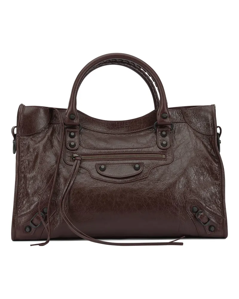 Balenciaga Le City“ Handtasche Bordeaux