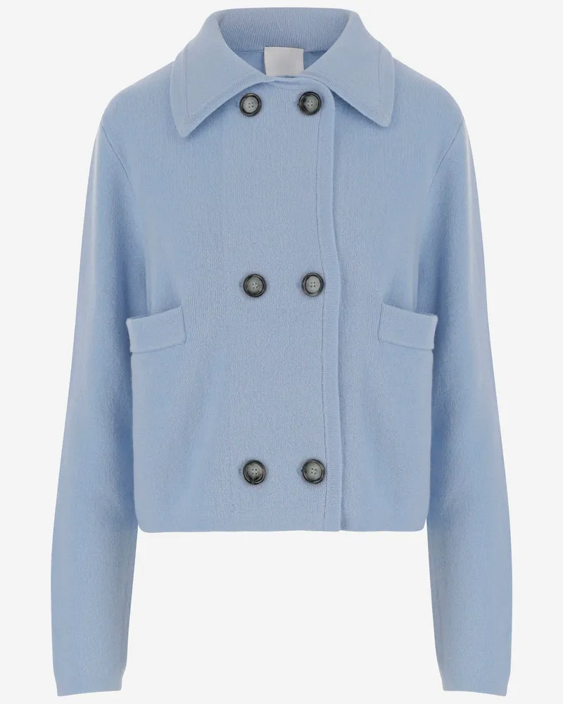 ALLUDE Anspielung Wolle und Kaschmirjacke Clear