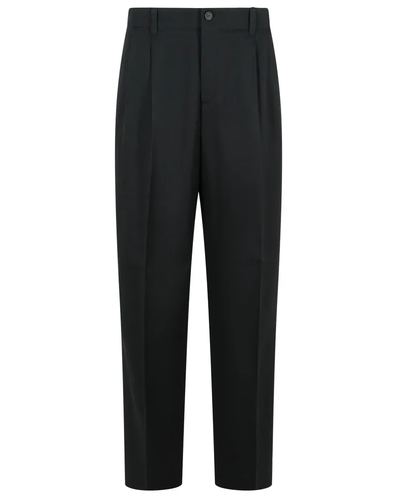 Golden Goose Hosen' schwarze jungfräuliche Wollhosen Black