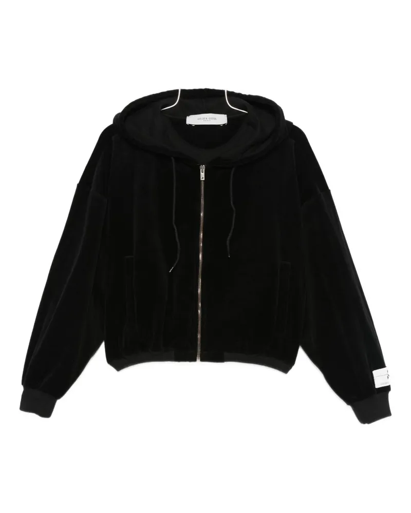 Golden Goose Golden Gans Baumwollkupplungs -Hoodie Black