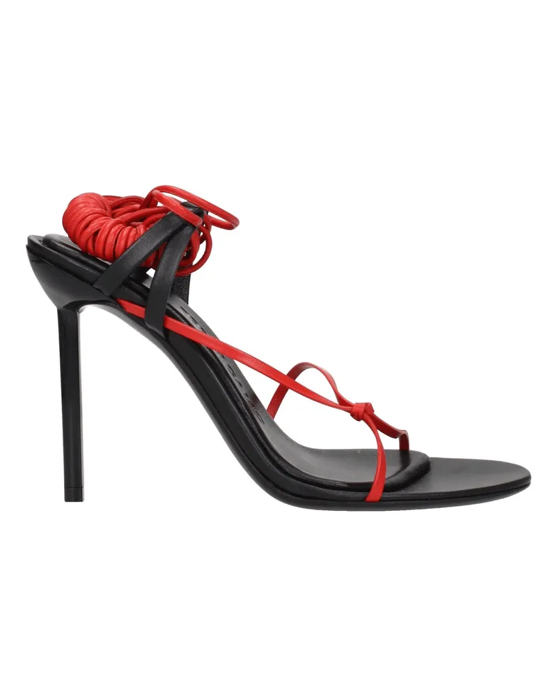 Ferragamo Damens Sandalen Rot/Flammenleder -