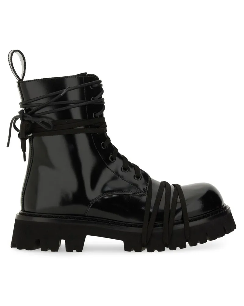 Moschino Schnürstiefel Black