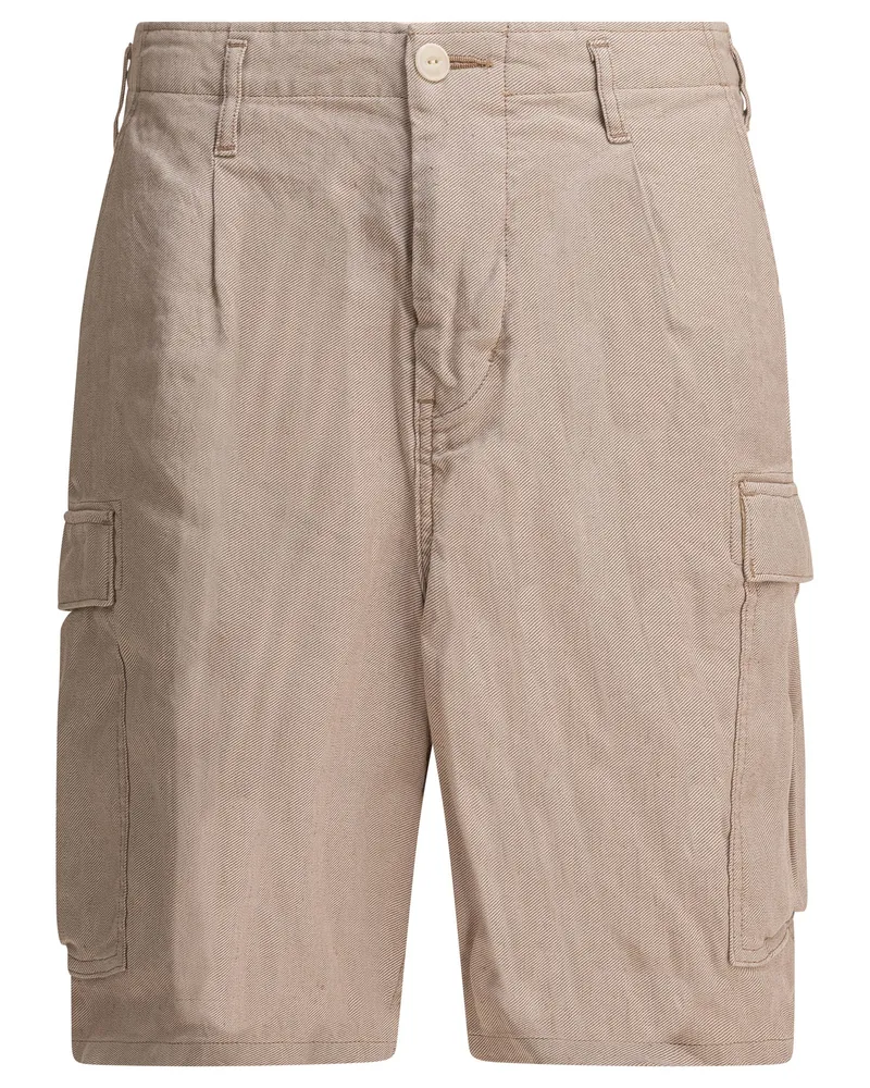 nonnative Cargo-Shorts aus Leinen Beige