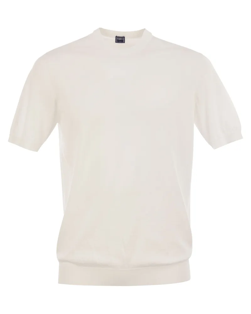 Fedeli Giza Baumwoll -T -Shirt White