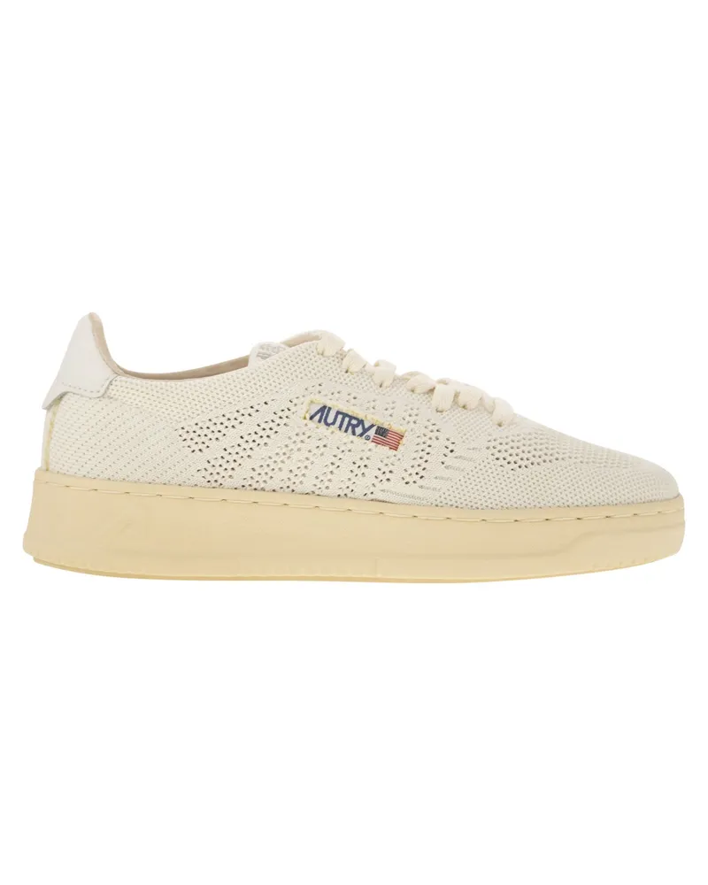 AUTRY Easednit Perforated Stoff Trainer Ivory
