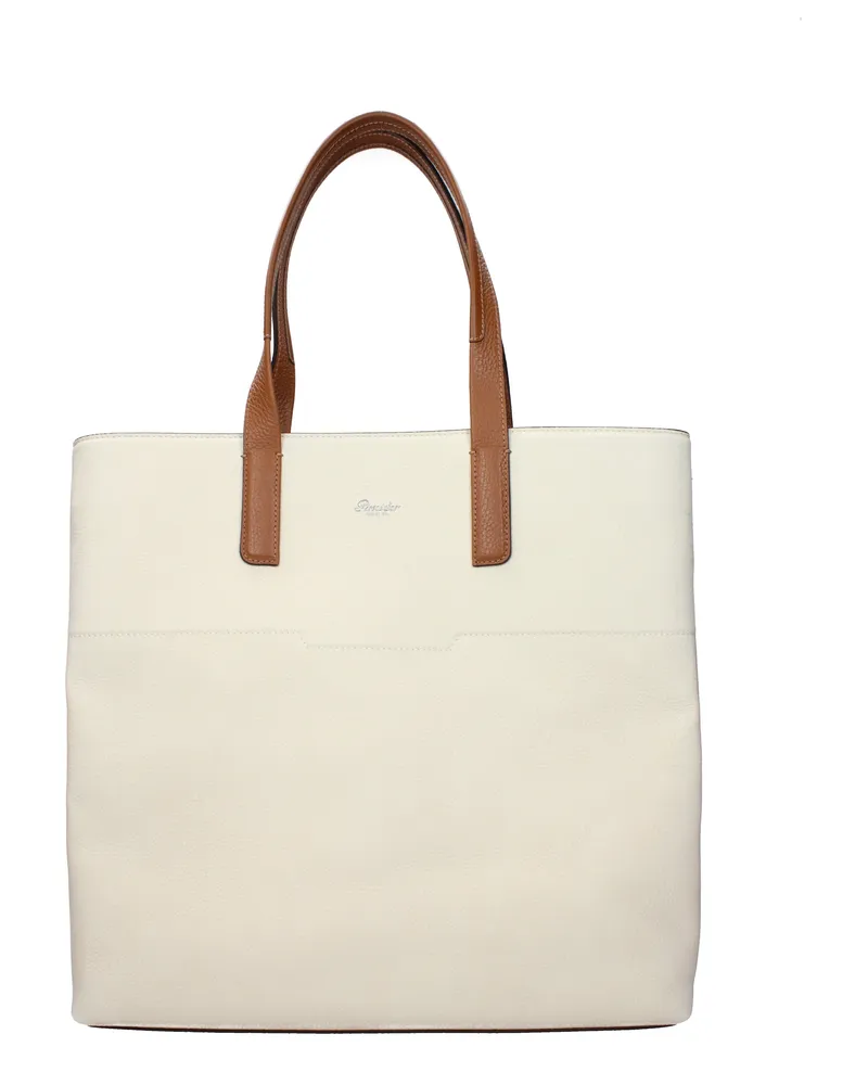 Pineider Herrens Umhängetaschen Wildleder Beige/Sand -