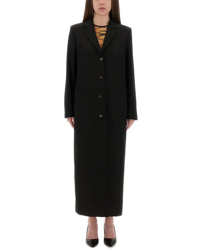 Moschino Moschino -Jeans Long Thoemaed Mantel Black