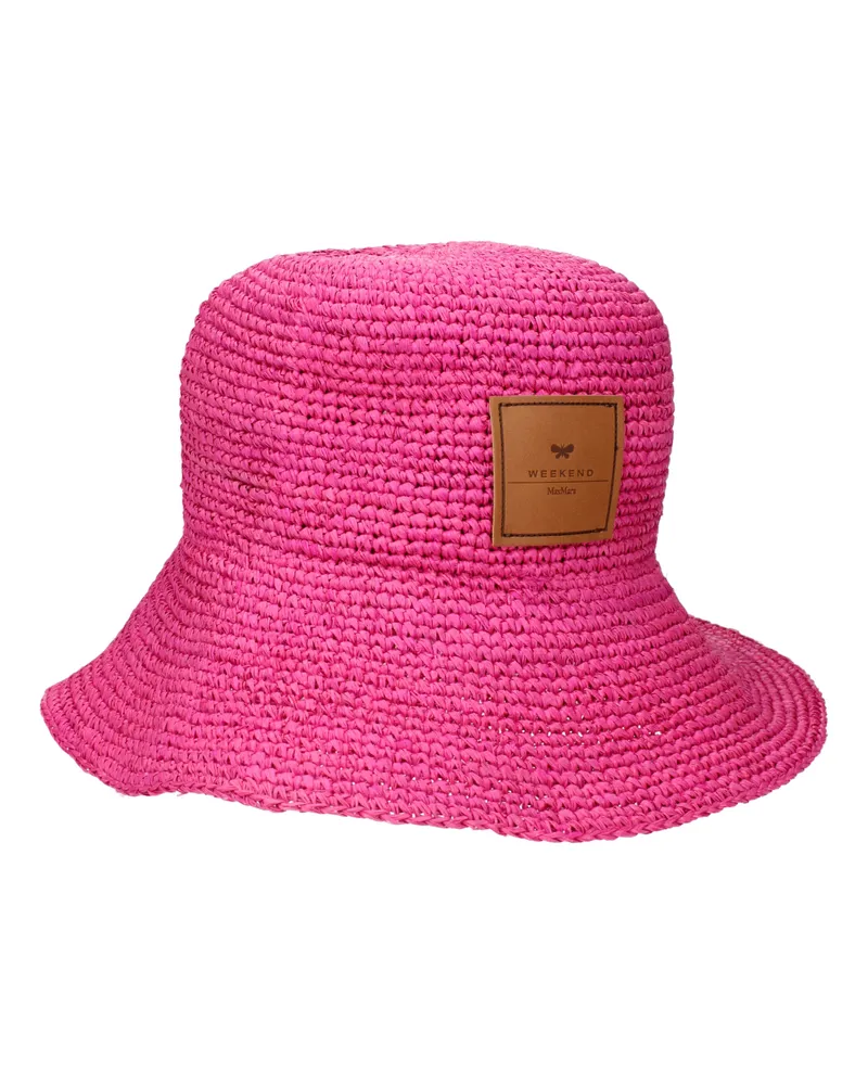 Max Mara Weekend Damens Hüte Bast Fuchsia -