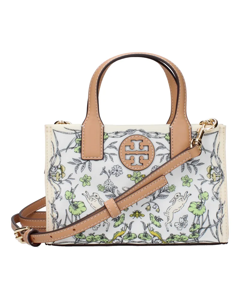 Tory Burch Damens Handtaschen Stoff Beige/Hellbraun -