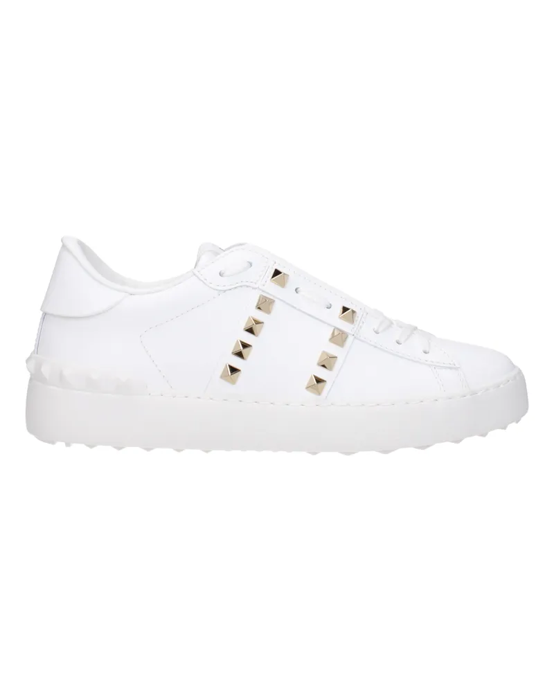 Valentino Garavani Rockstud Damens Turnschuhe aus weißem Leder -