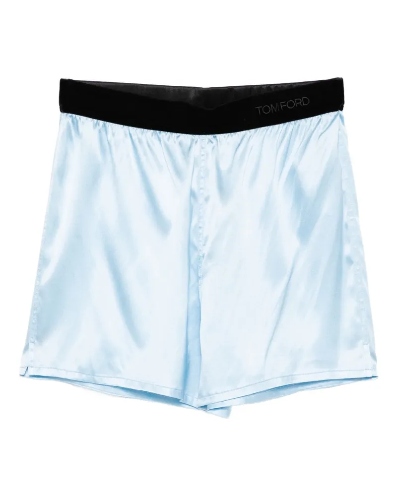 Tom Ford Pyjama-Shorts aus Seide Clear