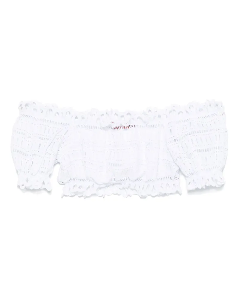 Ermanno Scervino Lace Cotton Top White
