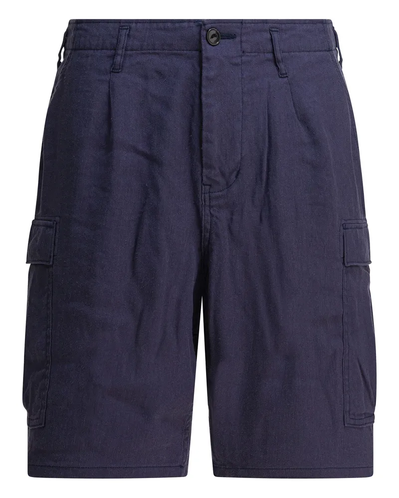 nonnative Cargo-Shorts aus Leinen Blue