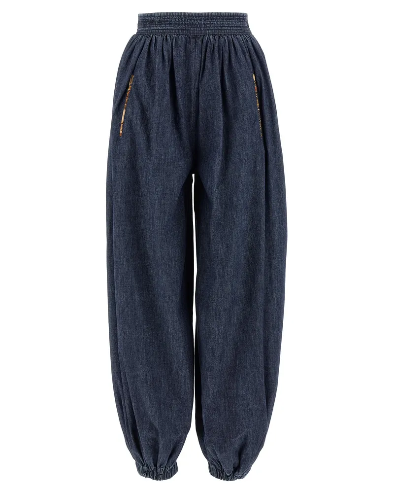 Valentino Garavani Valentino Garavani Denim Chambray Hosen Blue