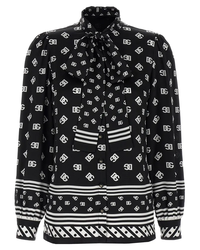 Dolce & Gabbana Seidenhemd White