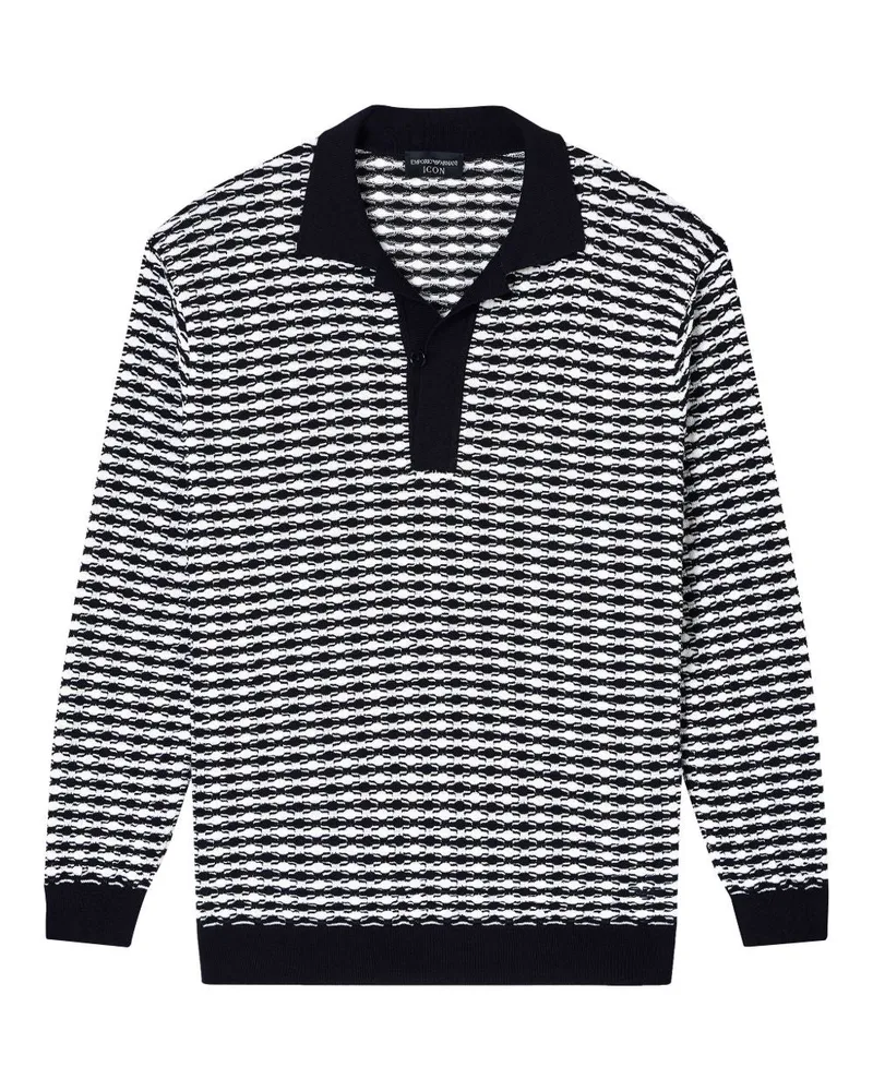 Emporio Armani Wool gegen Nackenpullover White