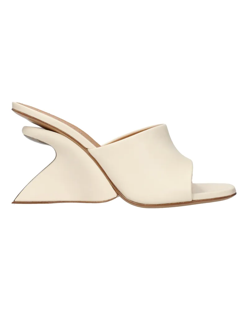 OFF-WHITE Off White Jogger Sandalen Damens Leder Beige/Optisches Weiß -