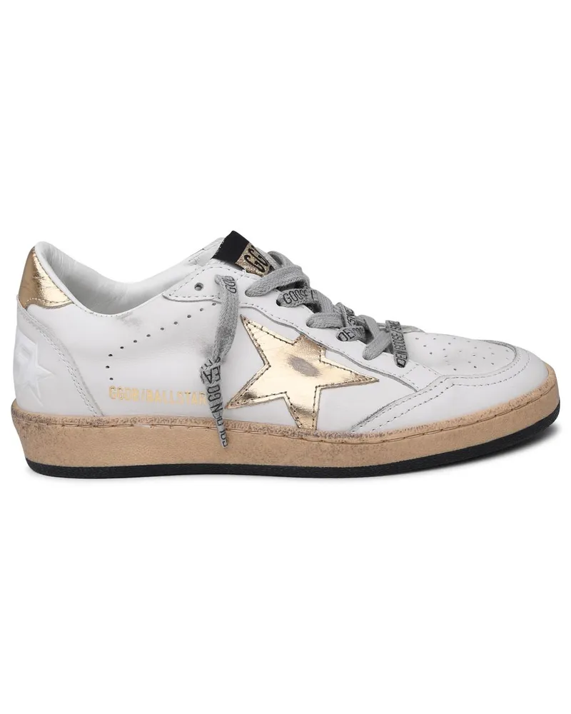 Golden Goose Superstar Sneakers in White Lear White