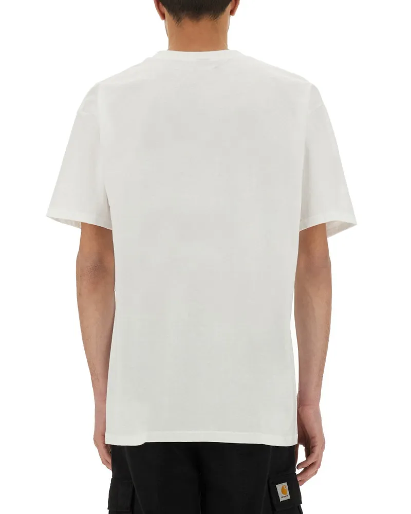 Obey Befolgen Sie Logo -Druck -T -Shirt White