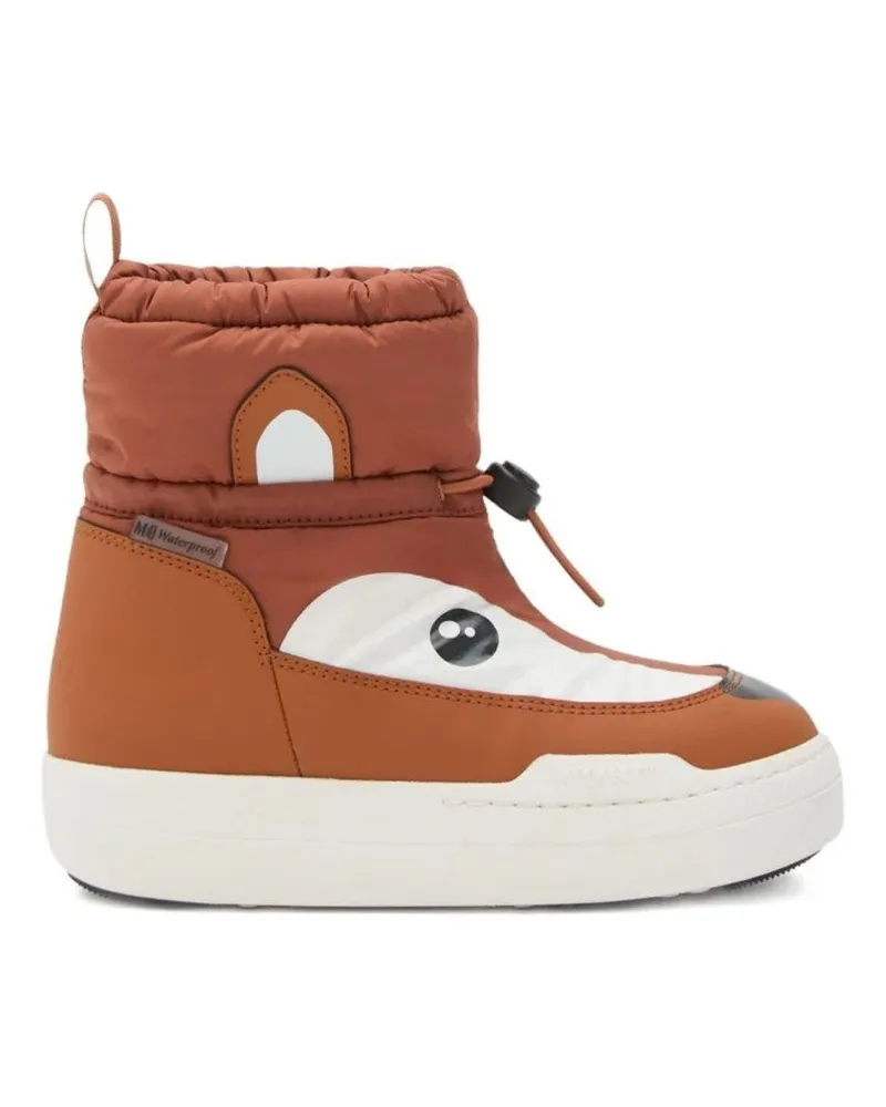 Moon Boot Mondstiefel "Jr Park Mid Animal" Stiefel Brown