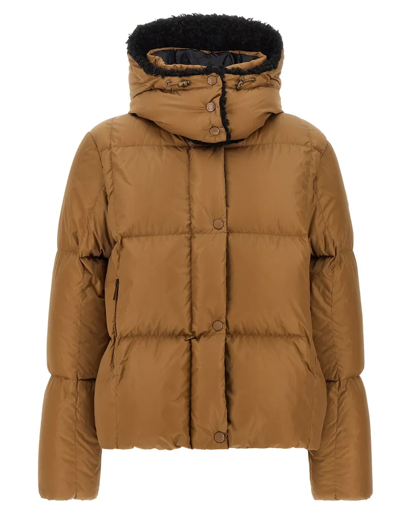Moncler Castelnou' Down Jacke Brown