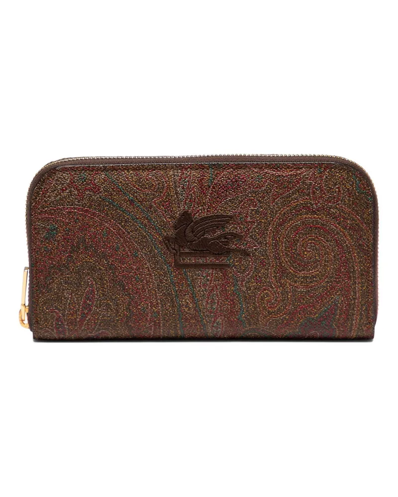 Etro Arnica“-Geldbörse mit Pegaso Bordeaux
