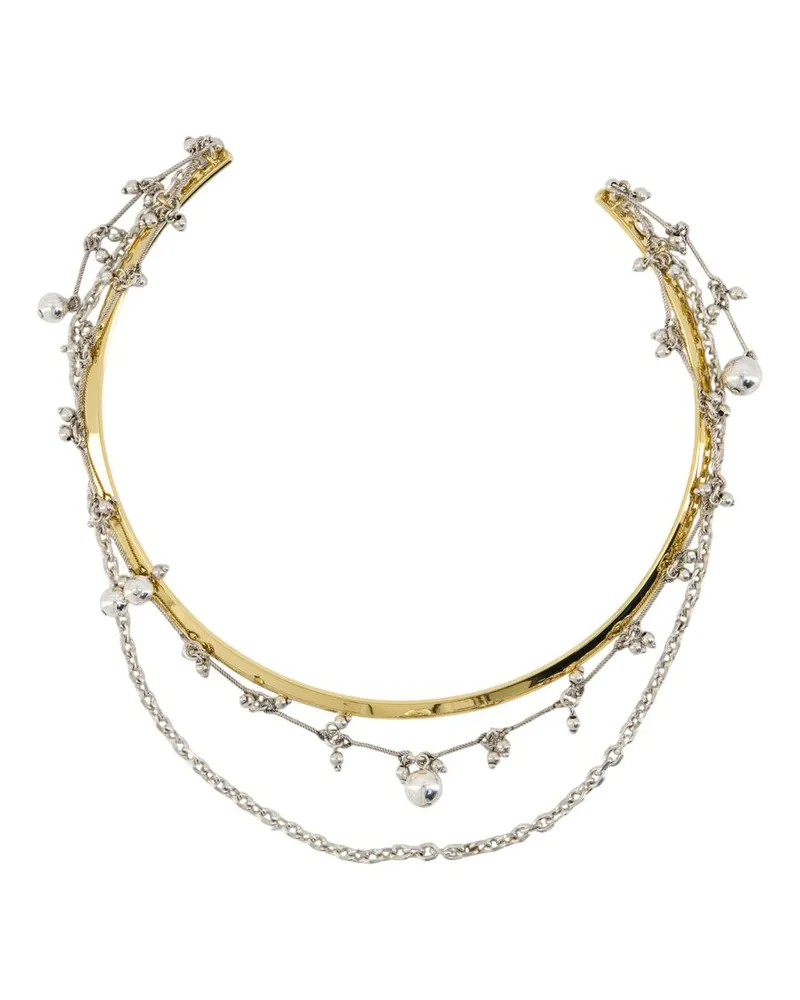 Isabel Marant Kurzes GD -Halskette  Metal Silber Silber