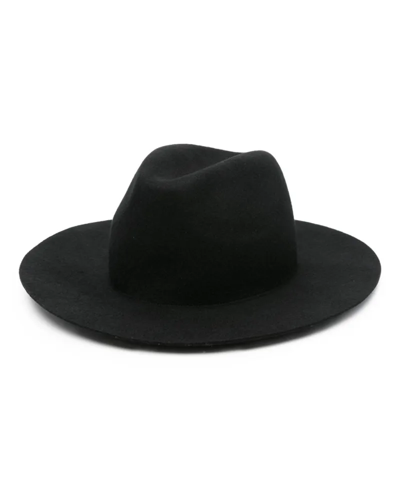 forte_forte Wool Fedora Hut Black