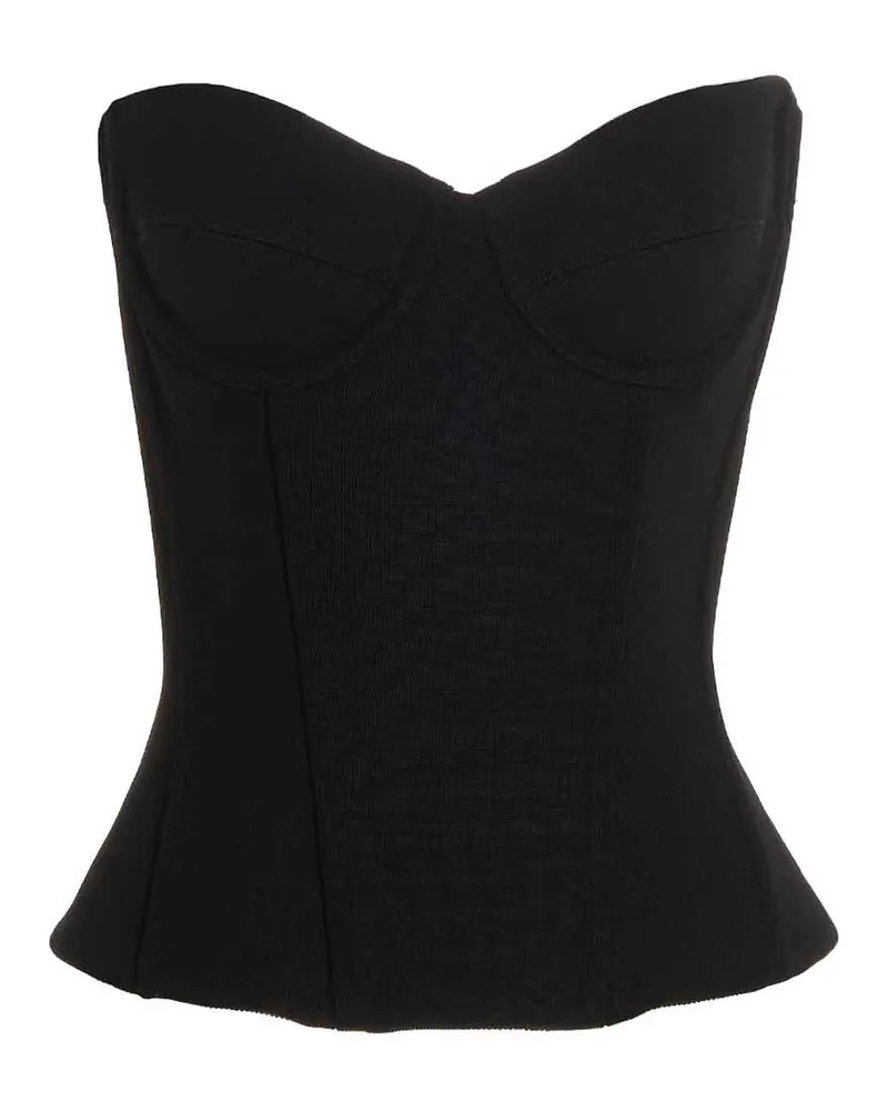 Balenciaga Bustier Top Schwarz