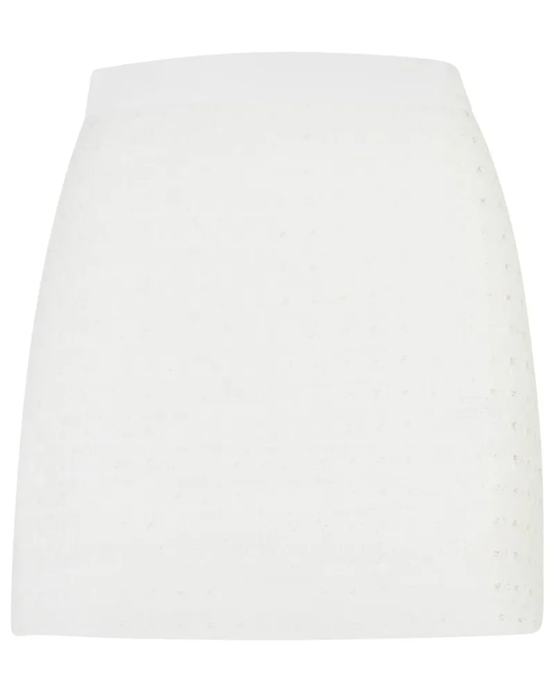Casablanca Paris weiße Baumwollmischung Minirock White