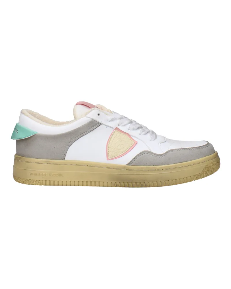 Philippe Model Sneakers Lyon Damen Leder weiß/grünes Wasser -