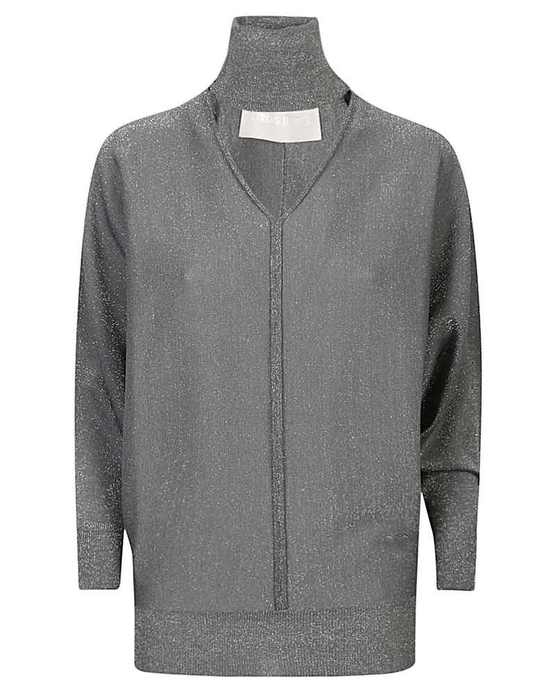 Circus Hotel Zirkus Hotel Viskose Rollkragenpullover Pullover Grey