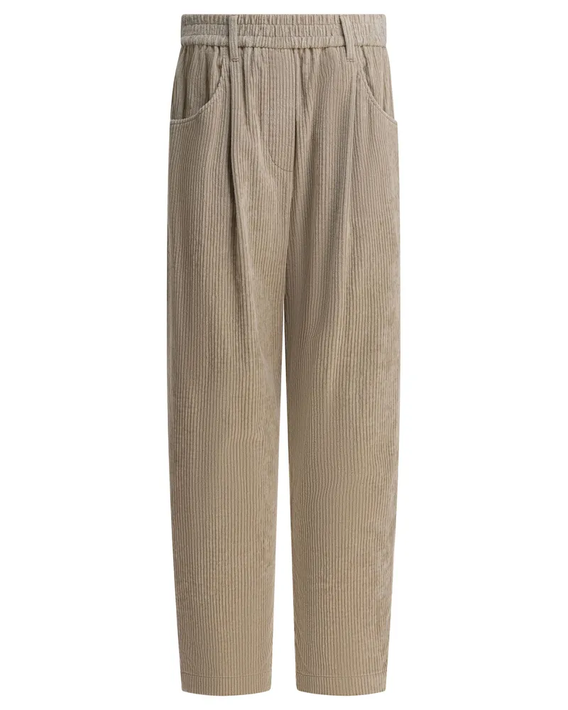 Brunello Cucinelli Baggy-Hose Beige