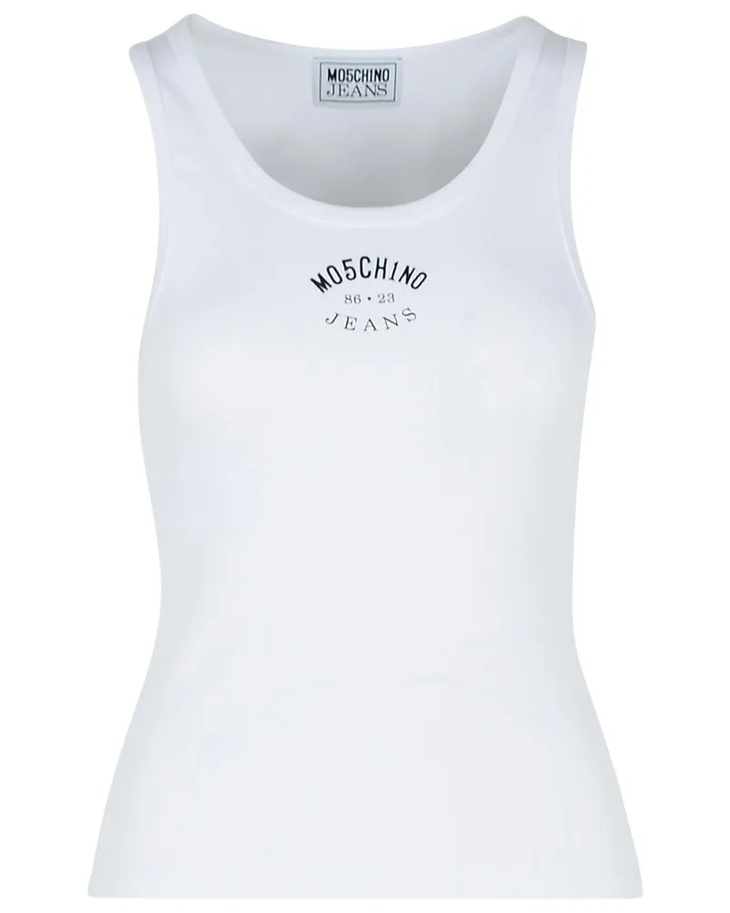 Moschino Moschino -Jeans weiße Baumwoll -Tanktoper White