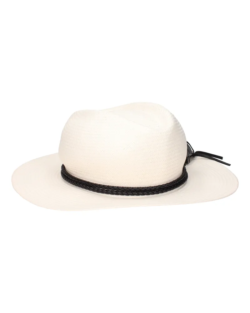 Max Mara Elves Hüte Damen Papierstoff Weiß/Dirty White -