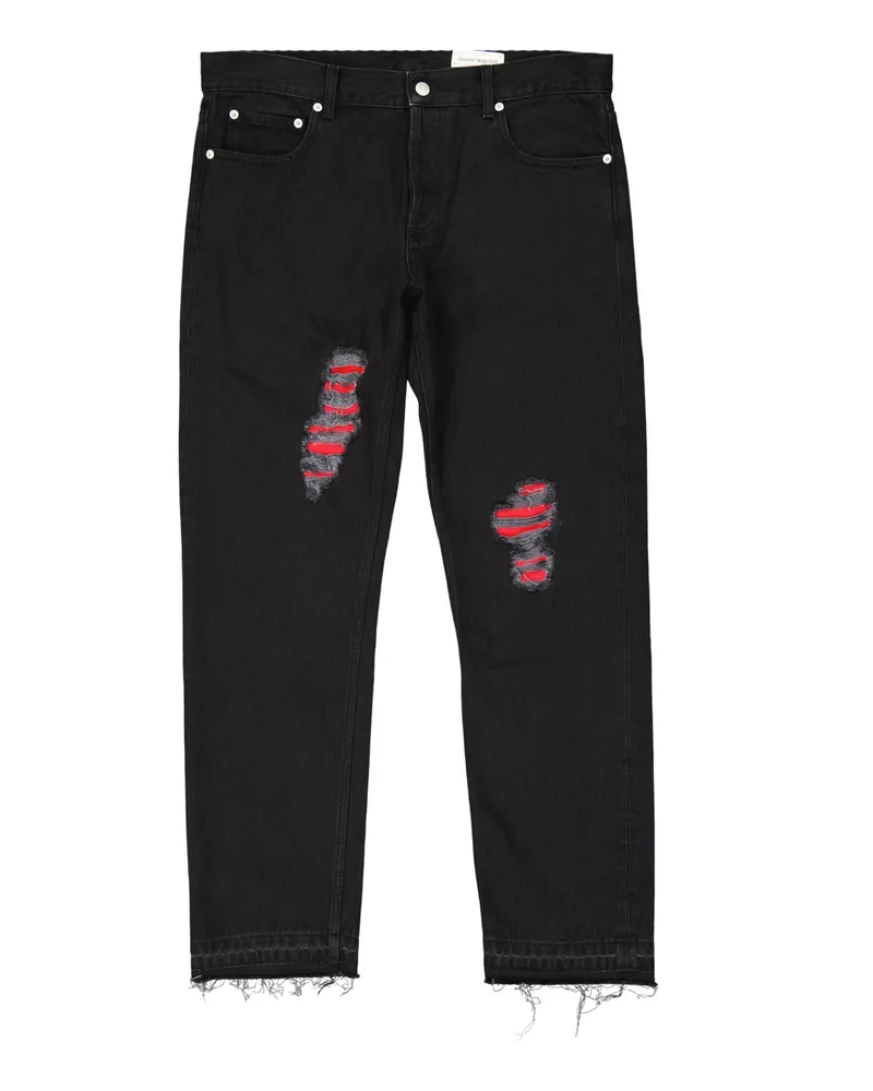 Alexander McQueen Cotton Jeans Jeans Schwarz
