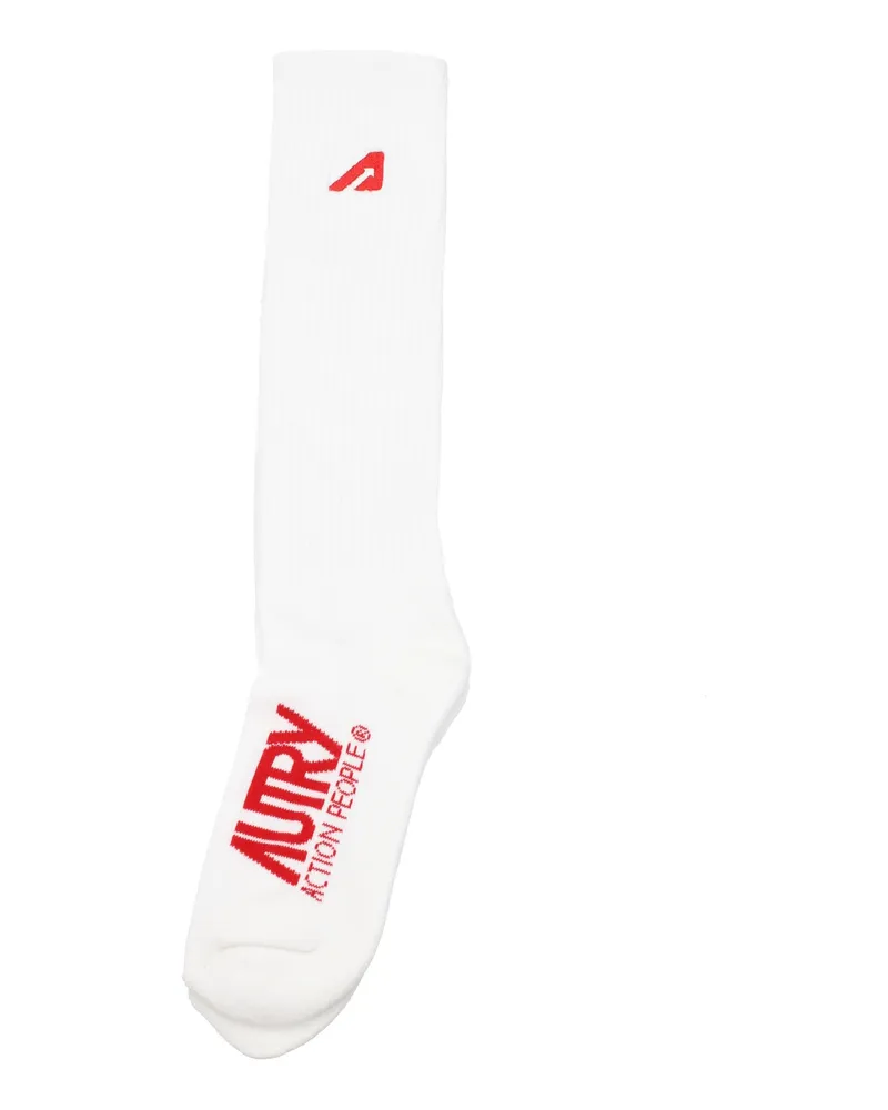 AUTRY Women 's Socken & Socken Baumwoll weiß/rot -