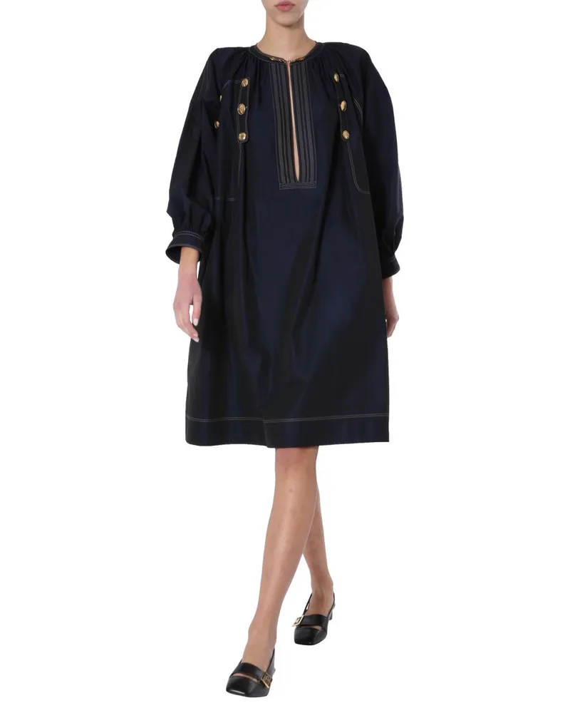 Givenchy Kleid mit Knöpfen Blue