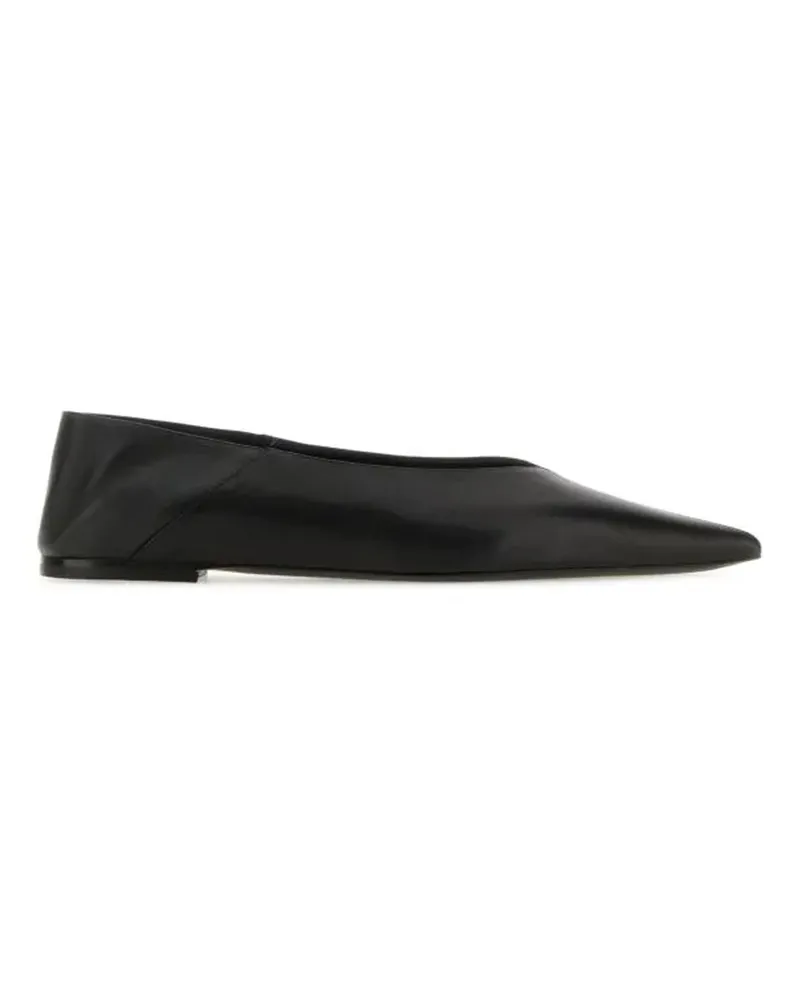 Saint Laurent Carolyn Nappa Ballerina Flats Black