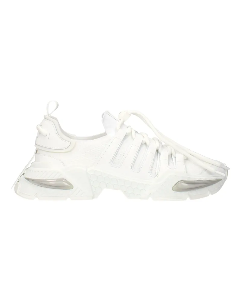 Dolce & Gabbana Dolce&Gabbana Herrens Weiße Stoff-Sneaker -