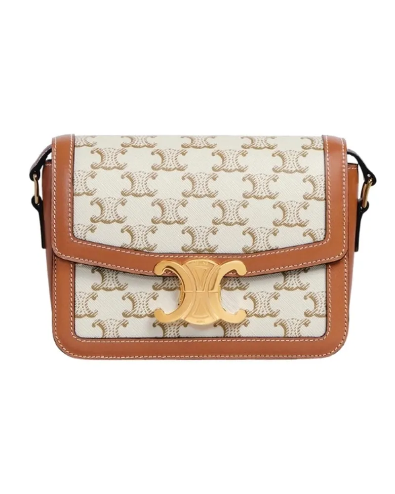 Celine Teen Triomphe Bag White