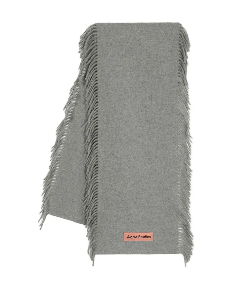 Acne Studios Fn UX SCAR000429 Schal  Wolle grau Grau