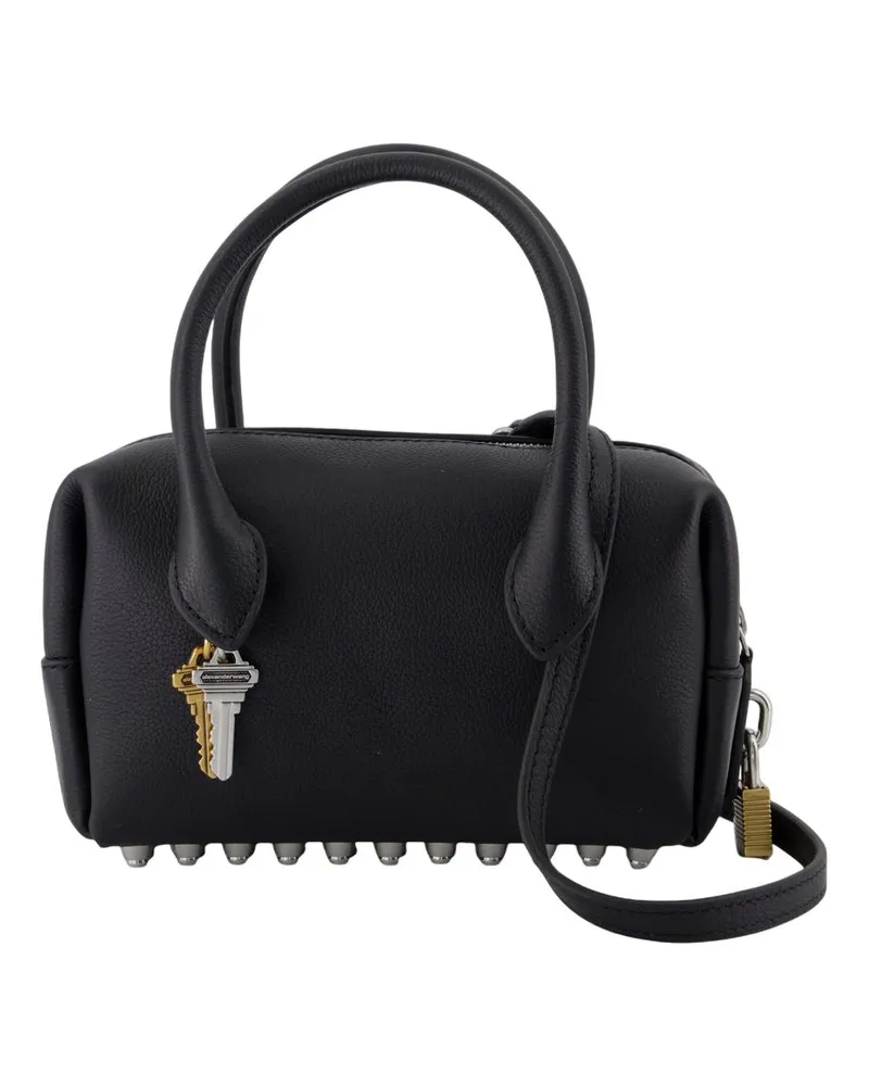Alexander Wang Roux kleiner Top -Griff -Tasche  Leder schwarz Schwarz
