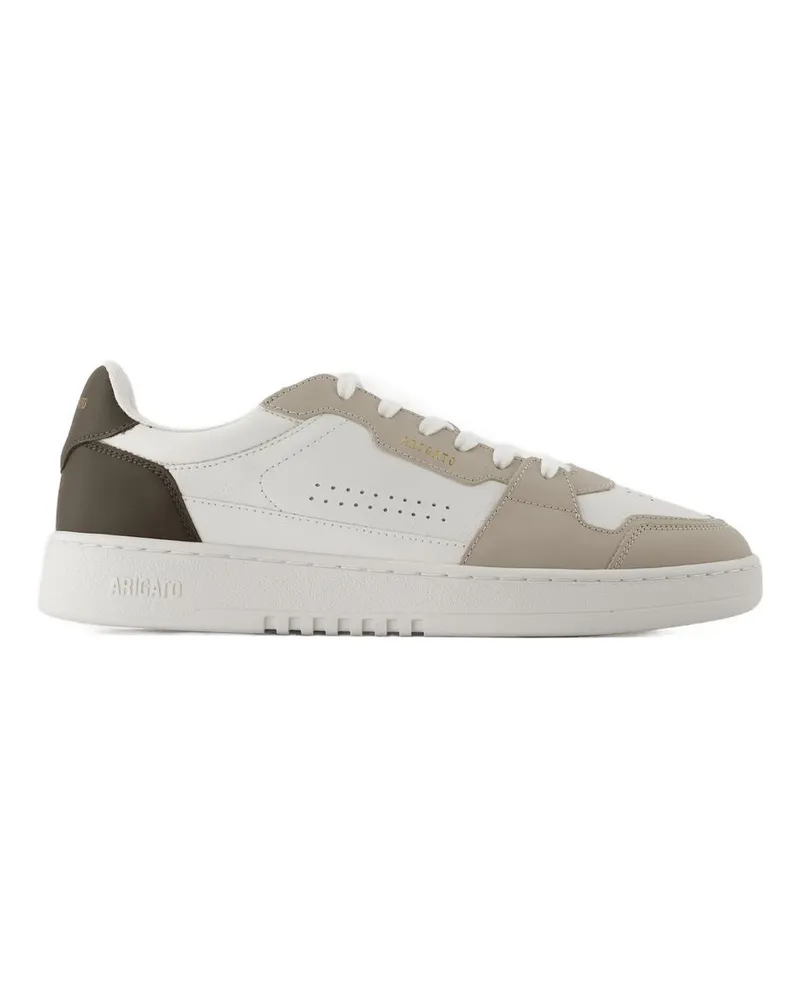 Axel Arigato Würfel lo Sneakers  Leder weiß/dunkelbraun White