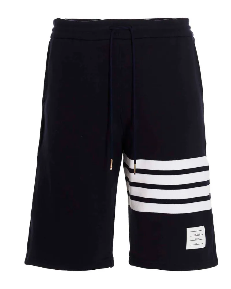 Thom Browne Bar' Bermuda Shorts Blue