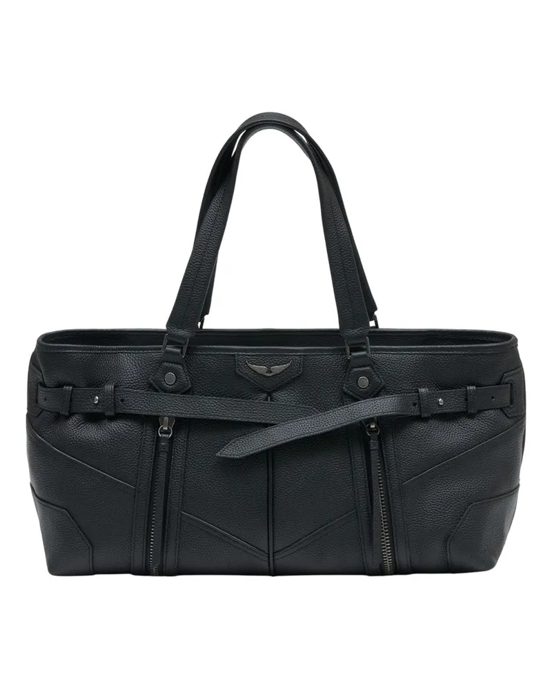 Zadig & Voltaire Sunny Reisetasche  Leder Schwarz Schwarz