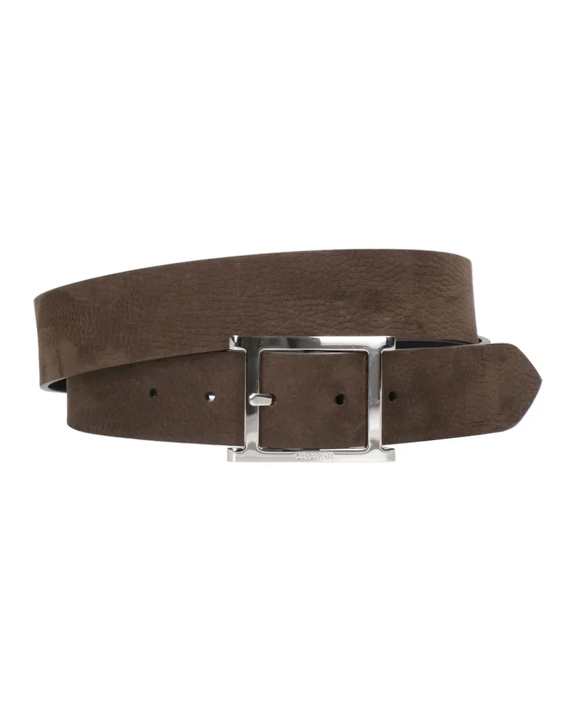 Orciani Gürtel braun+schwarz Brown+black