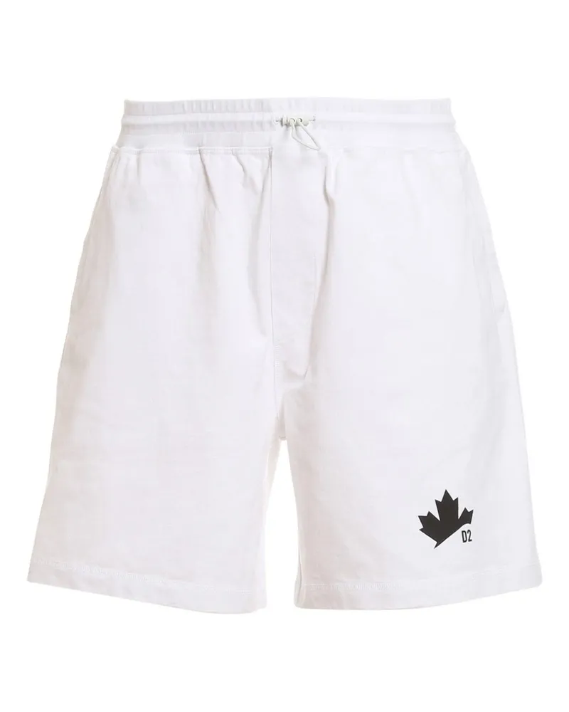 Dsquared2 dsqaured2 d2 Blattshorts White