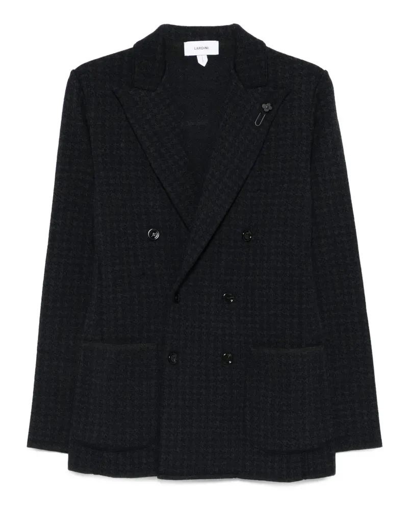LARDINI Double Breasted Jacke mit Houndstooth -Muster 850gr